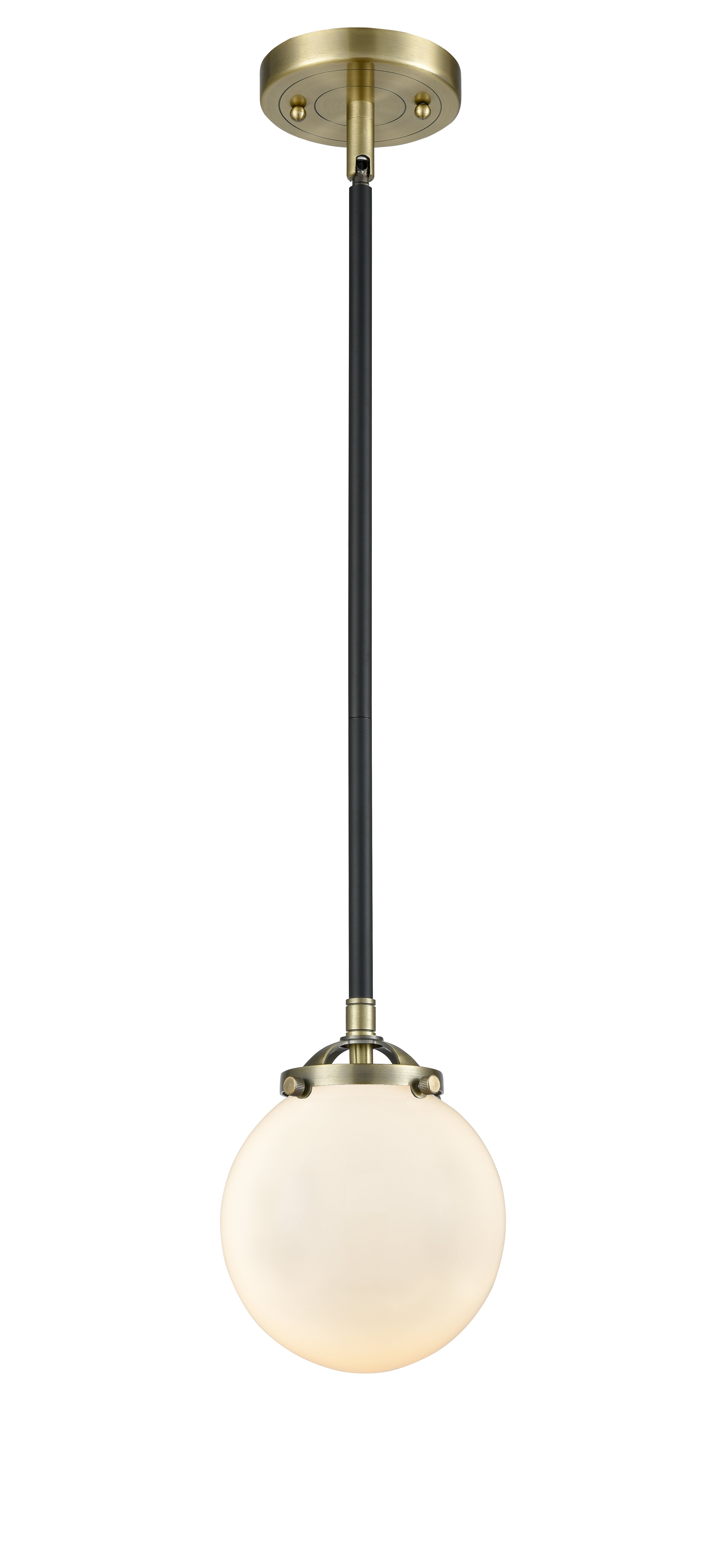 Nouveau Mini Pendant 6 Lights Black Brass