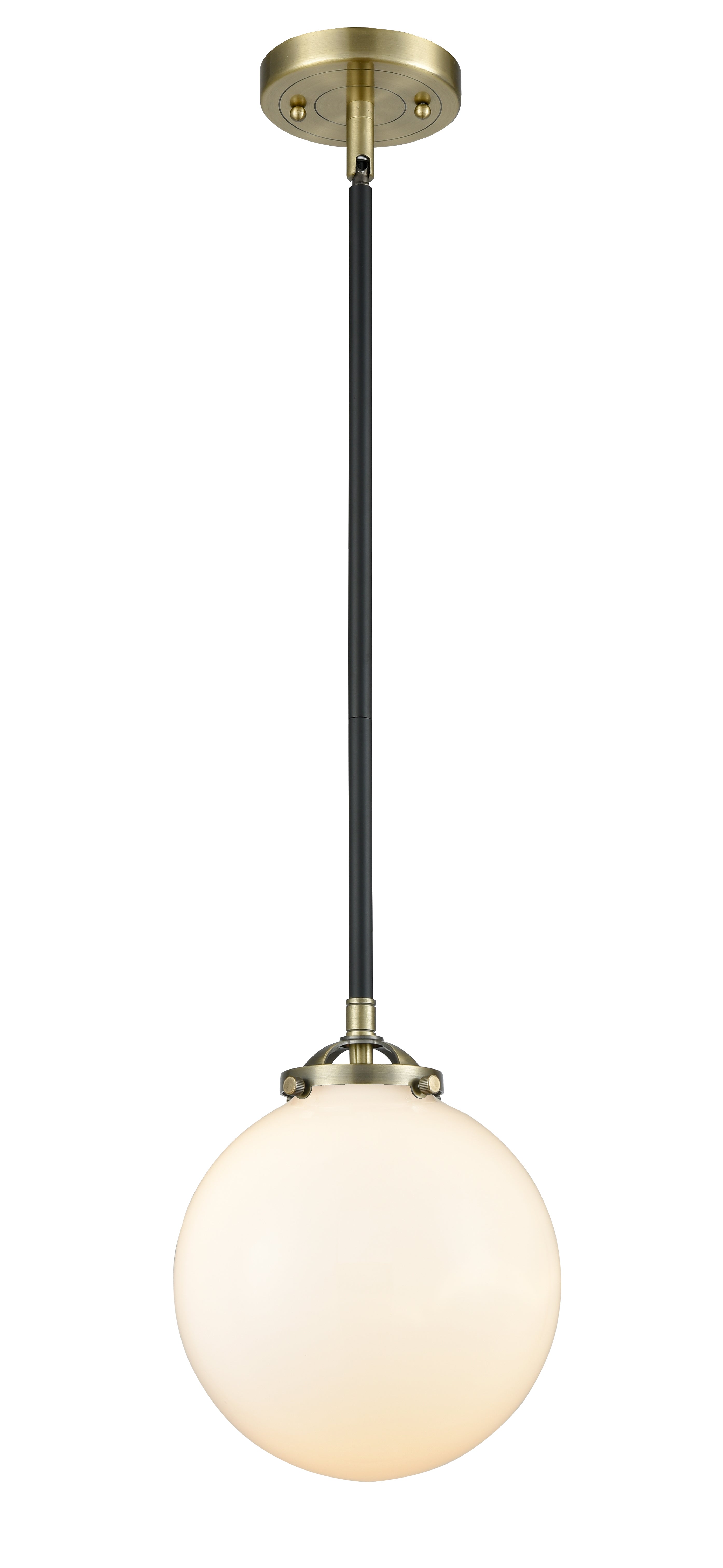 Nouveau Mini Pendant 8" Cast Brass