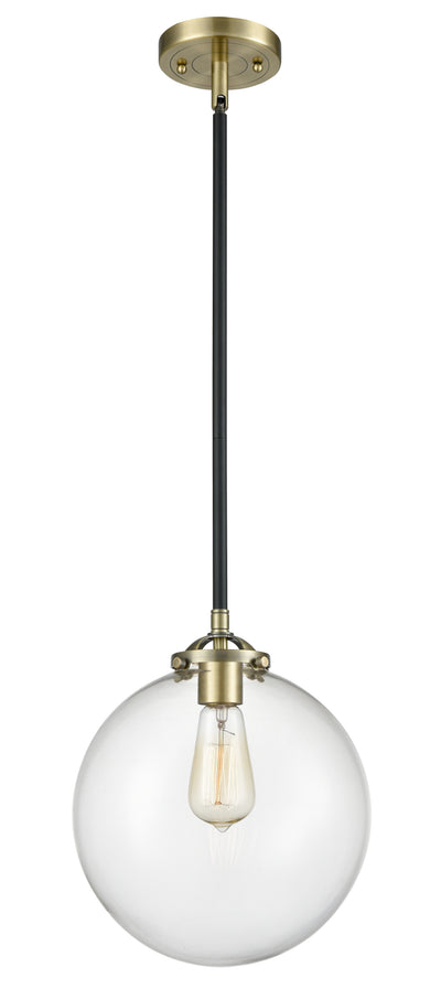 Nouveau Mini Pendant Black Cast Brass