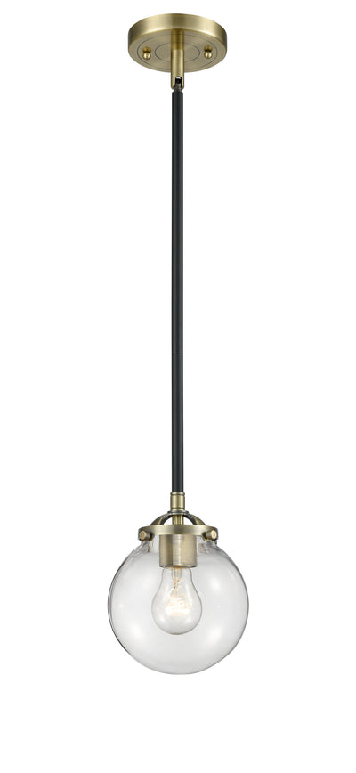 Nouveau Mini Pendant Black Antique Brass