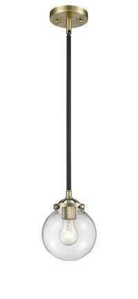 Nouveau Mini Pendant 6 Lights Black Brass