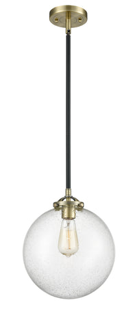 Nouveau Mini Pendant Cast Brass 10 Inch