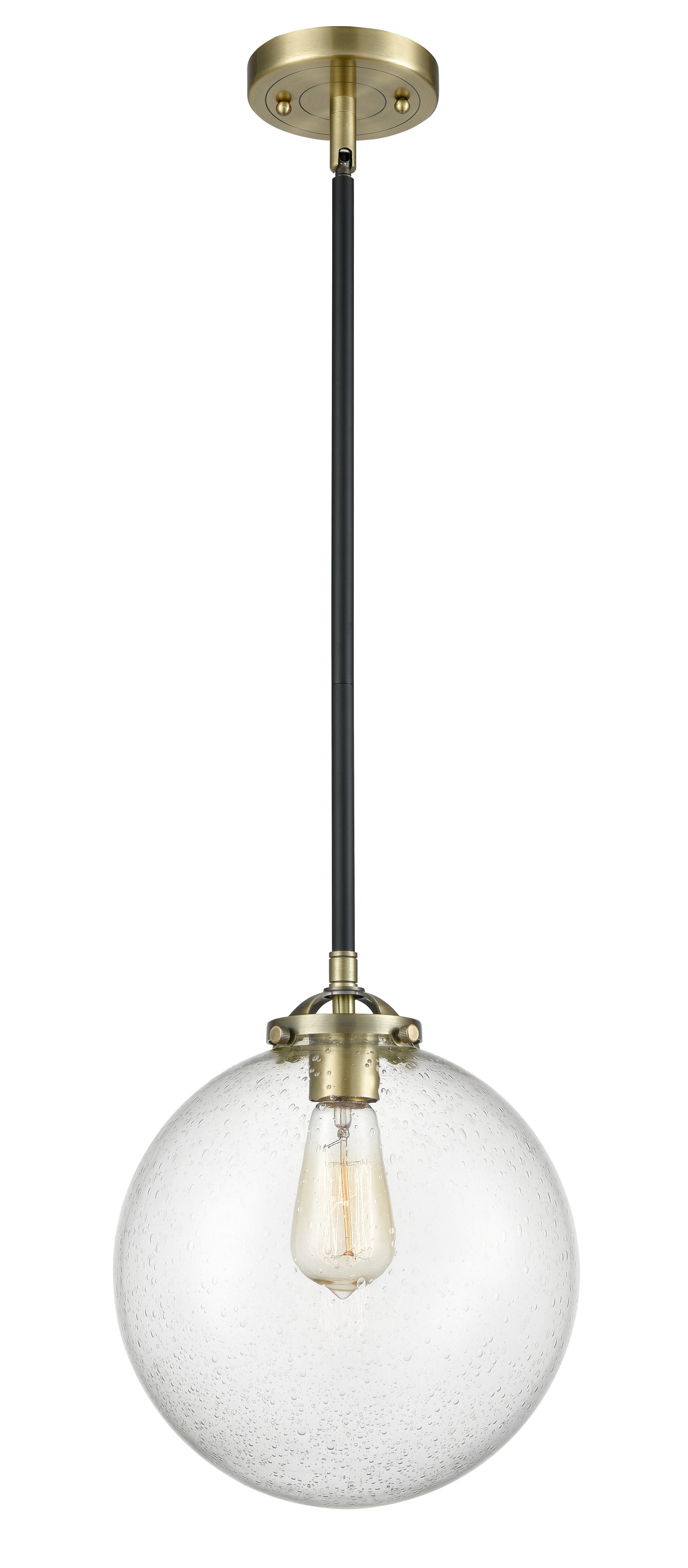 Nouveau Mini Pendant Black Cast Brass