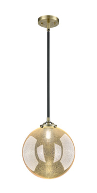 Nouveau Mini Pendant Black Antique Brass