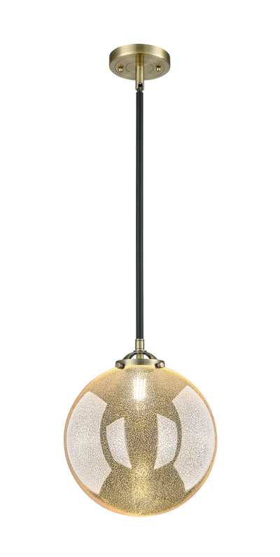 Nouveau Mini Pendant Black Antique Brass