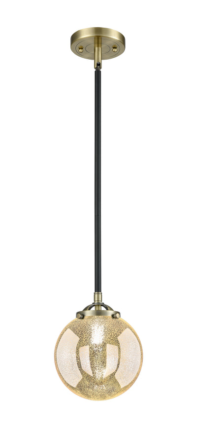 Nouveau Mini Pendant Black Antique Brass