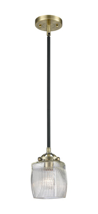 Nouveau Mini Pendant Black Antique Brass