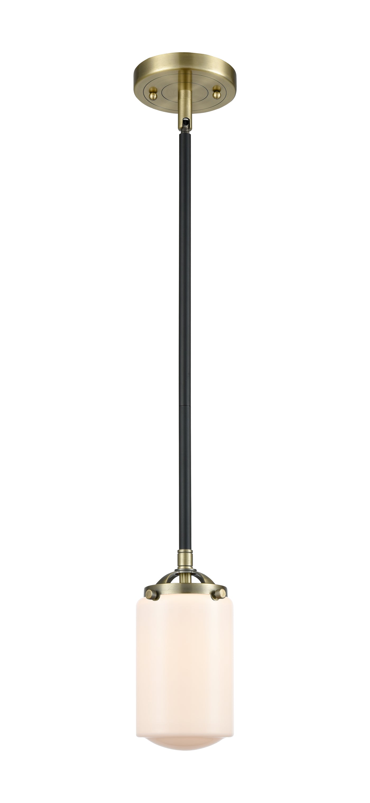 Nouveau Mini Pendant Black Antique Brass