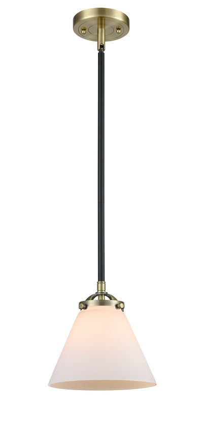 Nouveau Mini Pendant Black Antique Brass