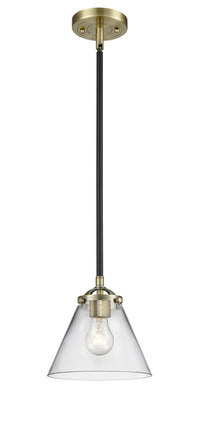 Nouveau Mini Pendant Black Antique Brass