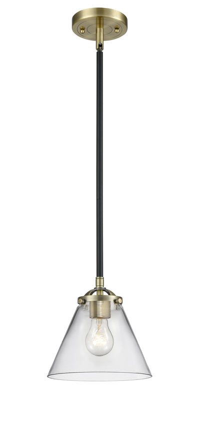 Nouveau Mini Pendant Black Antique Brass