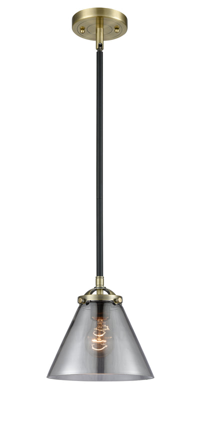 Nouveau Mini Pendant Black Antique Brass