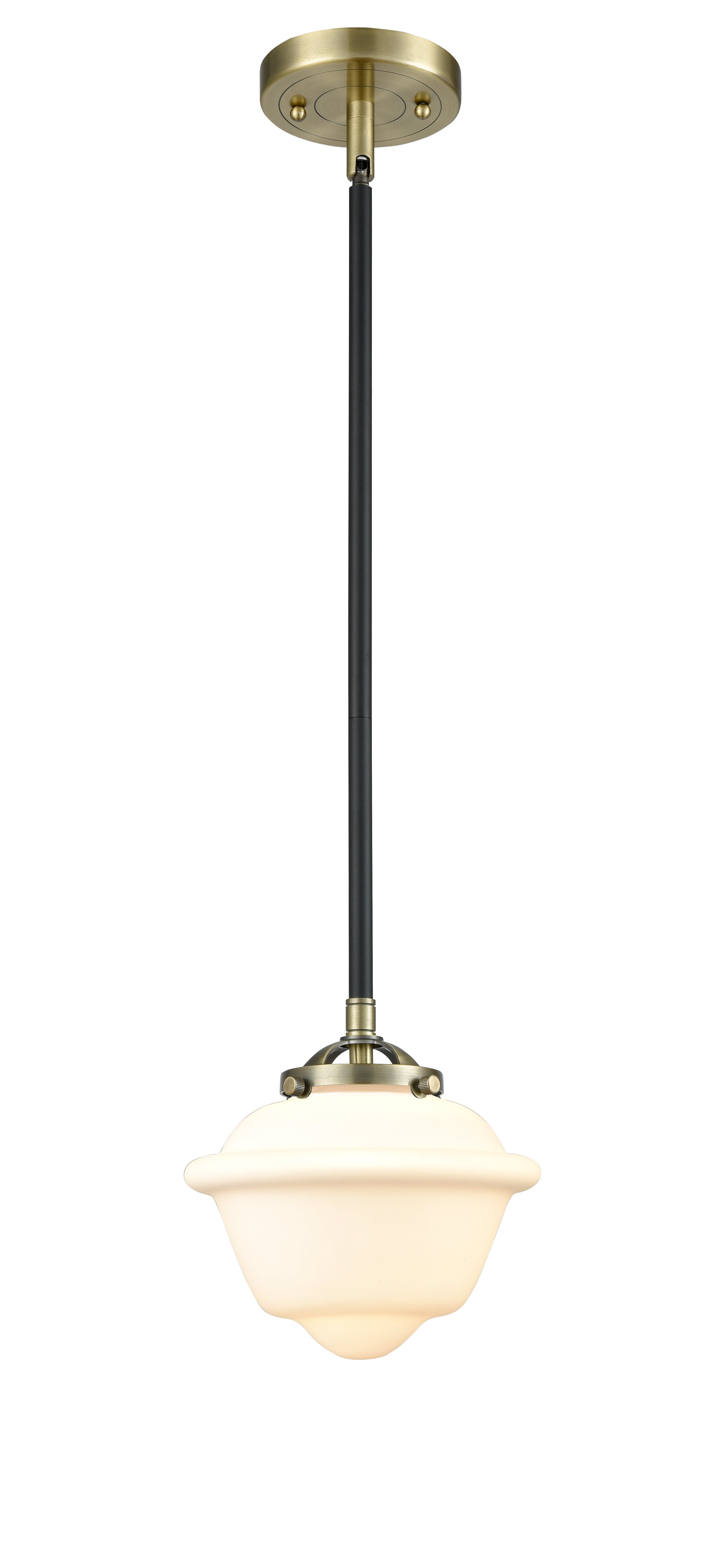 Nouveau Mini Pendant Black Antique Brass