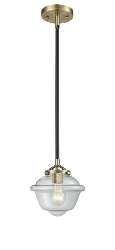 Nouveau Mini Pendant Black Antique Brass