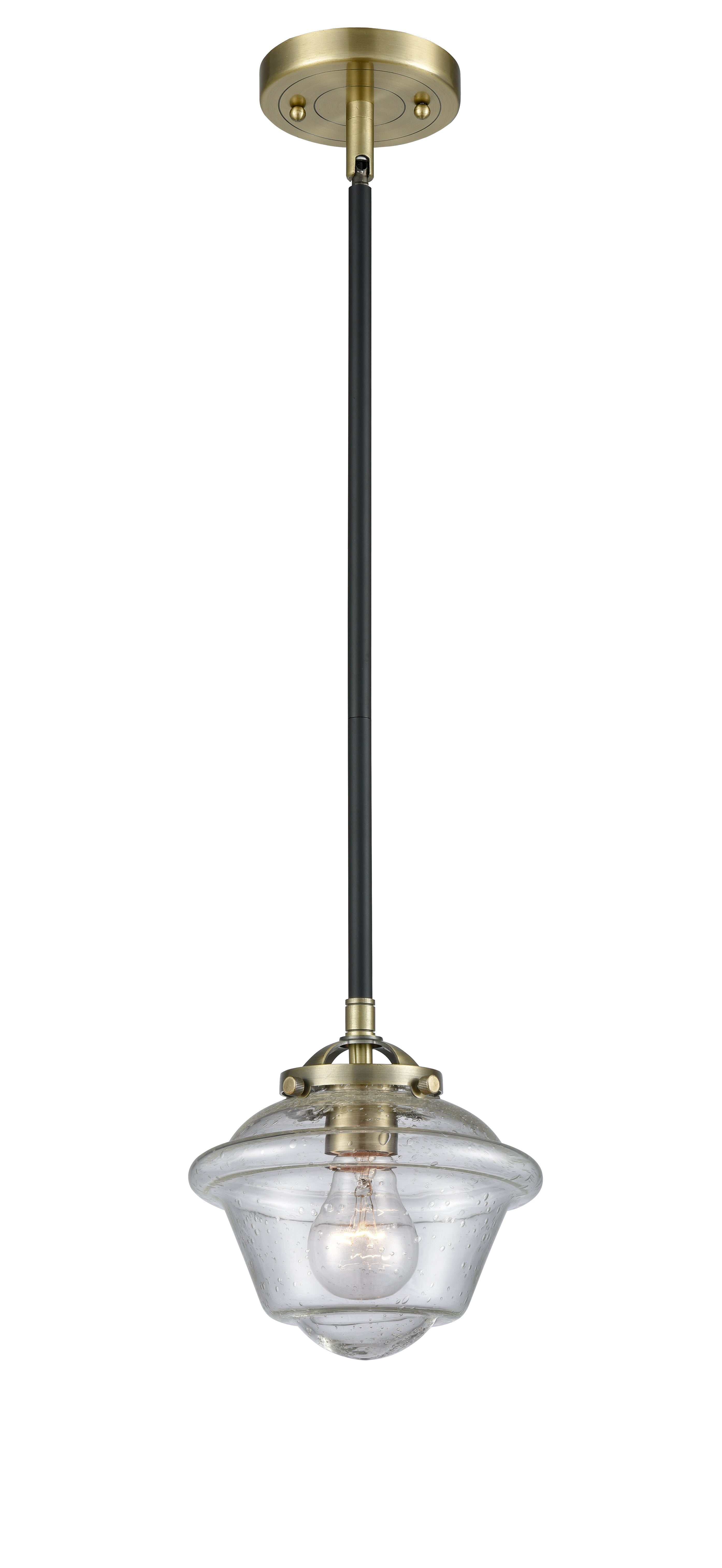 Nouveau Mini Pendant Black Antique Brass