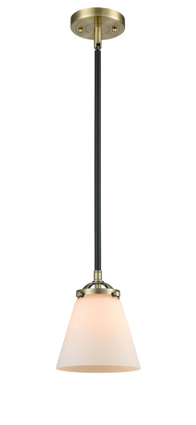 Nouveau Mini Pendant Black Antique Brass