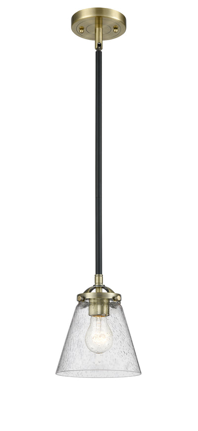 Nouveau Mini Pendant Cast Brass 6.25 Inch