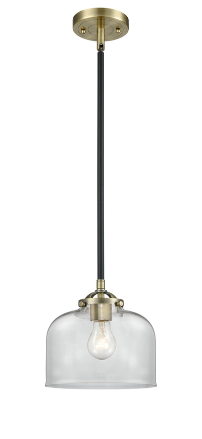 Nouveau Mini Pendant Black Antique Brass