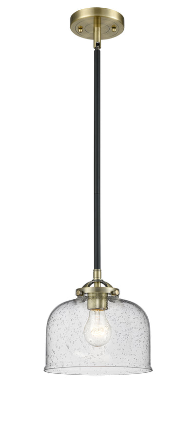 Nouveau Mini Pendant Cast Brass 8 Inch