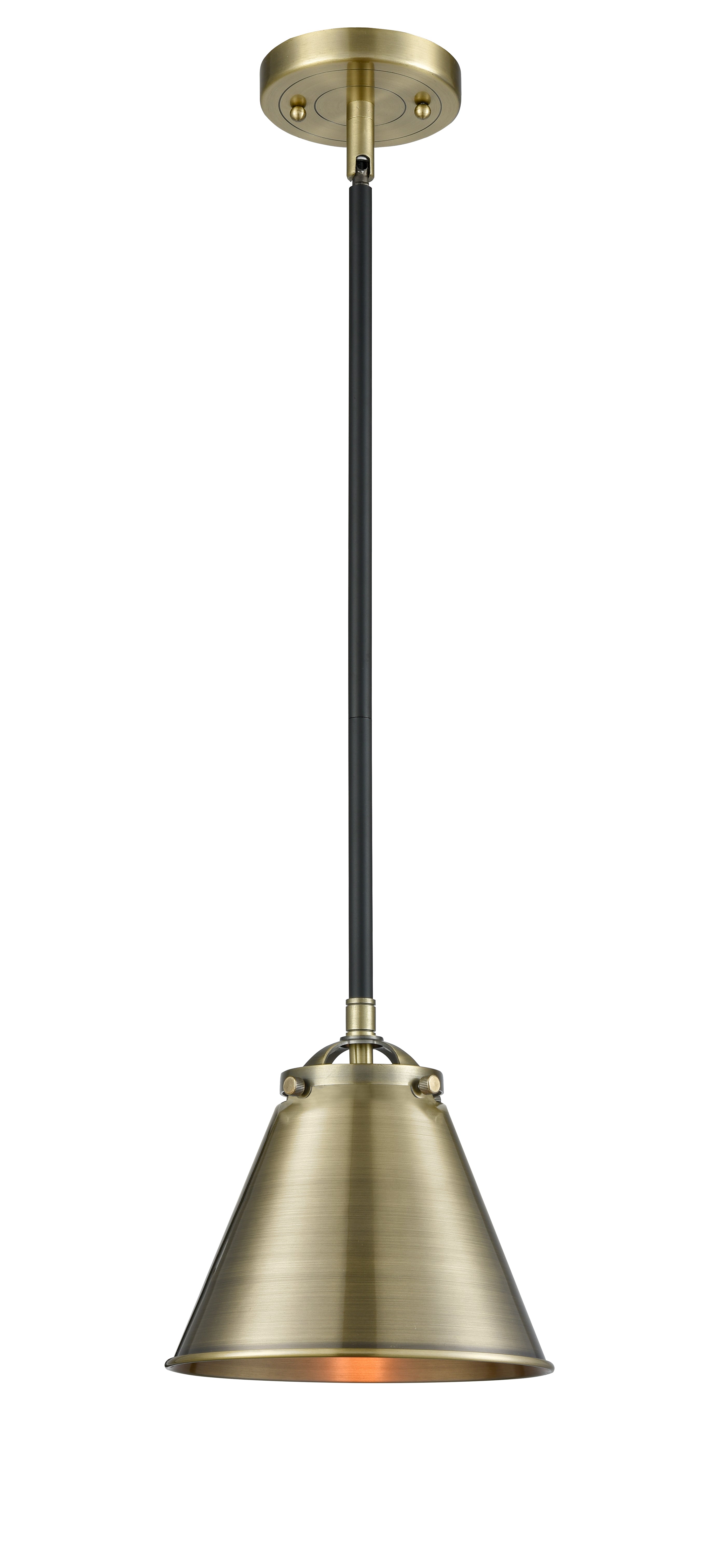Nouveau Mini Pendant Cast Brass Black