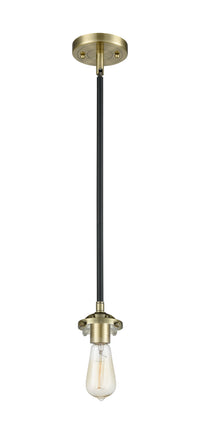 Nouveau Mini Pendant Black Antique Brass