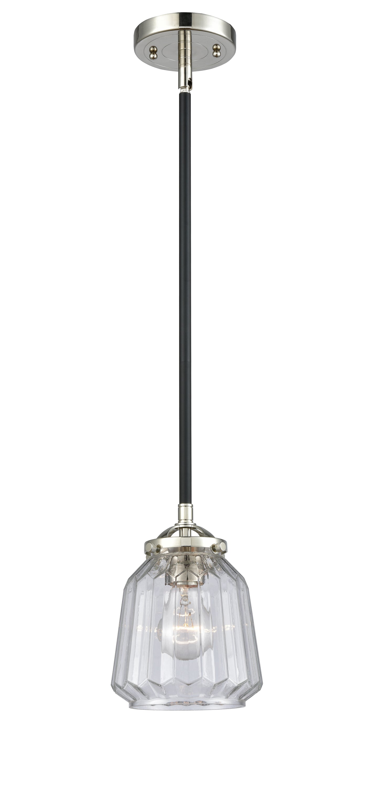 Nouveau Mini Pendant Black Antique Brass