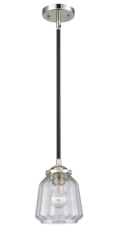 Nouveau Mini Pendant Black Antique Brass