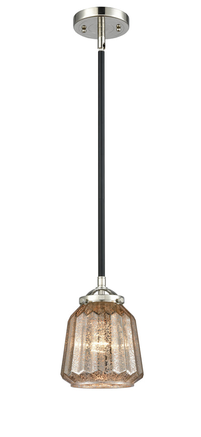 Nouveau Mini Pendant Black Antique Brass