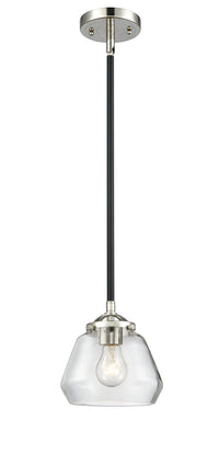 Nouveau Mini Pendant 6.75 Inch Cast Brass