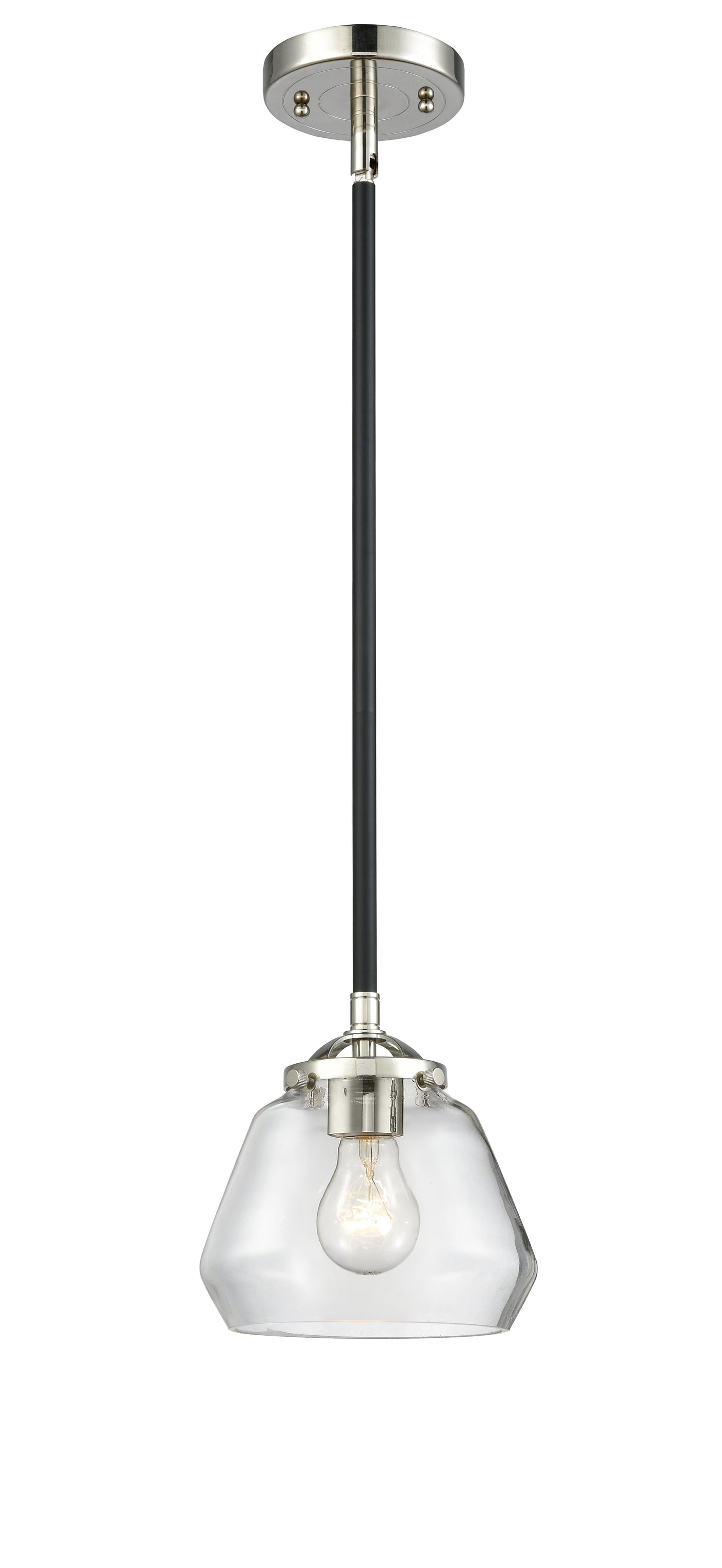 Nouveau Mini Pendant Black Antique Brass