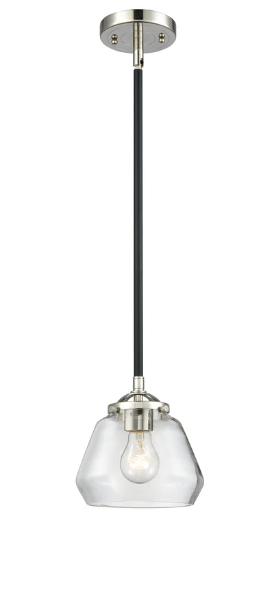 Nouveau Mini Pendant Black Antique Brass