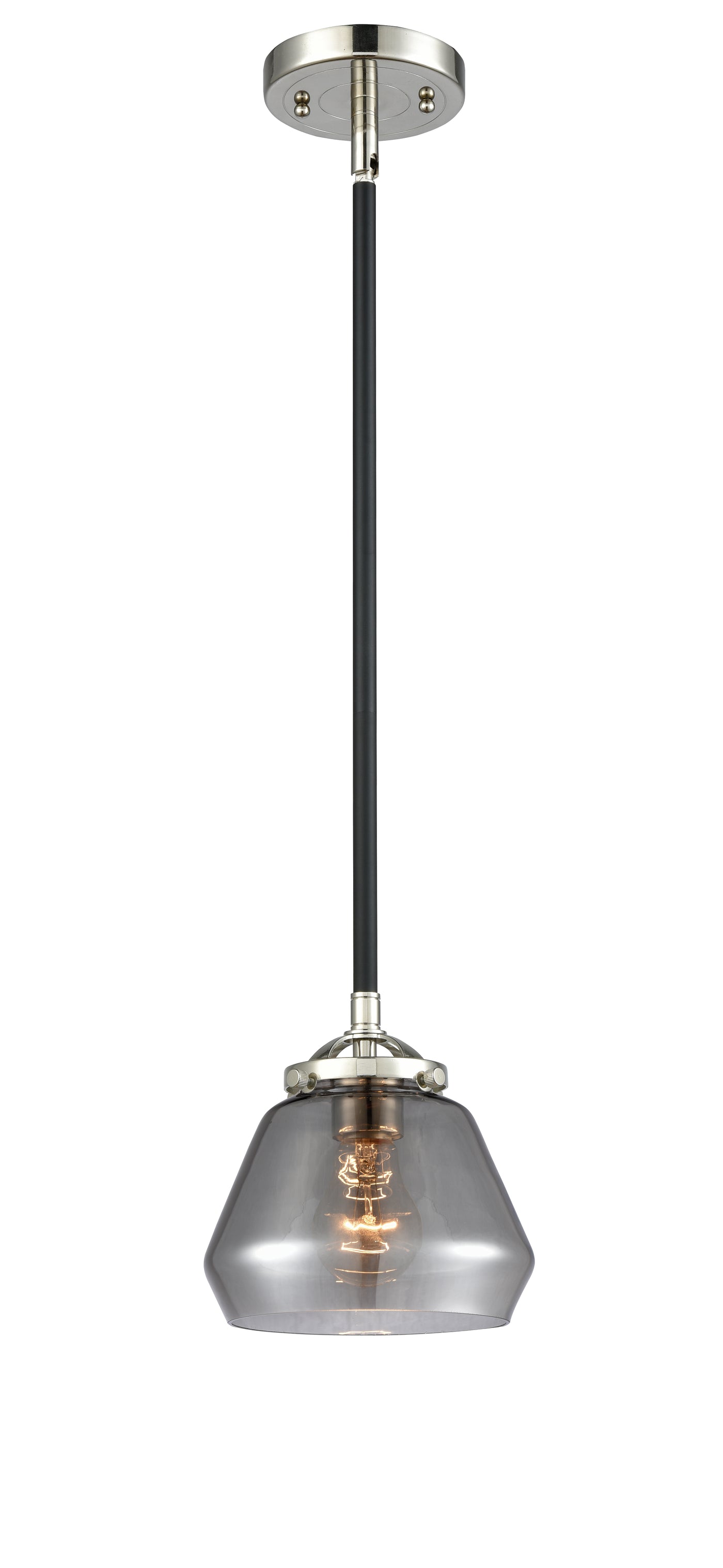 Nouveau Mini Pendant 6.75 Inch Cast Brass