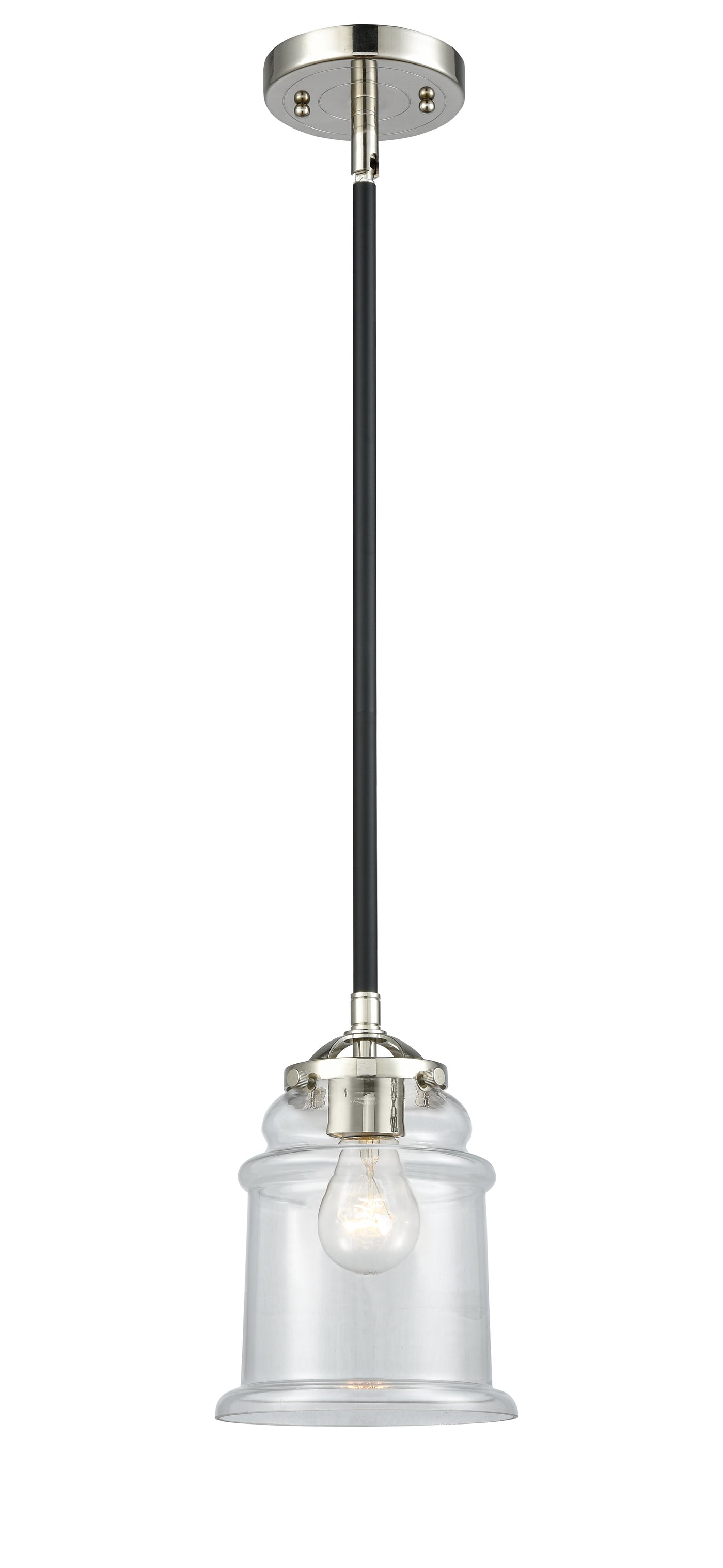 Nouveau Mini Pendant Black Antique Brass