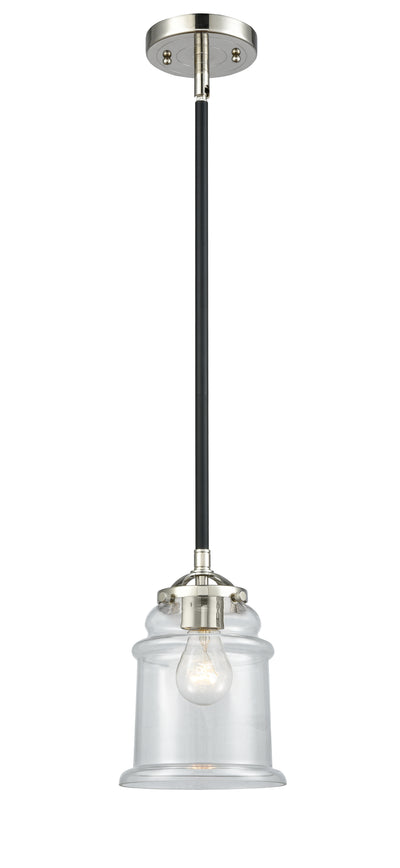 Nouveau Mini Pendant Black Antique Brass