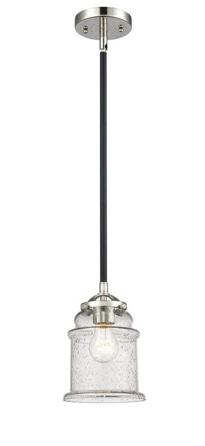Nouveau Mini Pendant Black Antique Brass