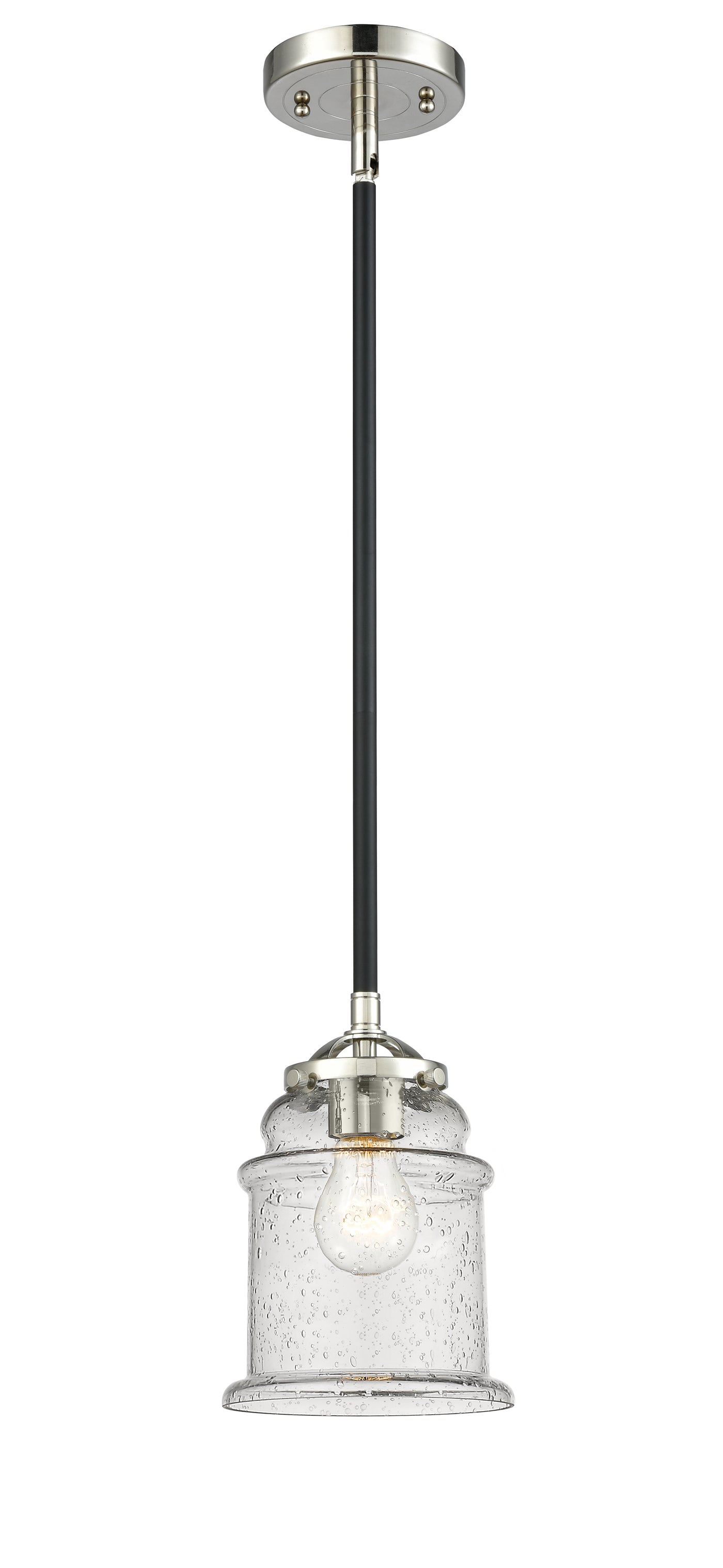 Nouveau Mini Pendant Black Antique Brass