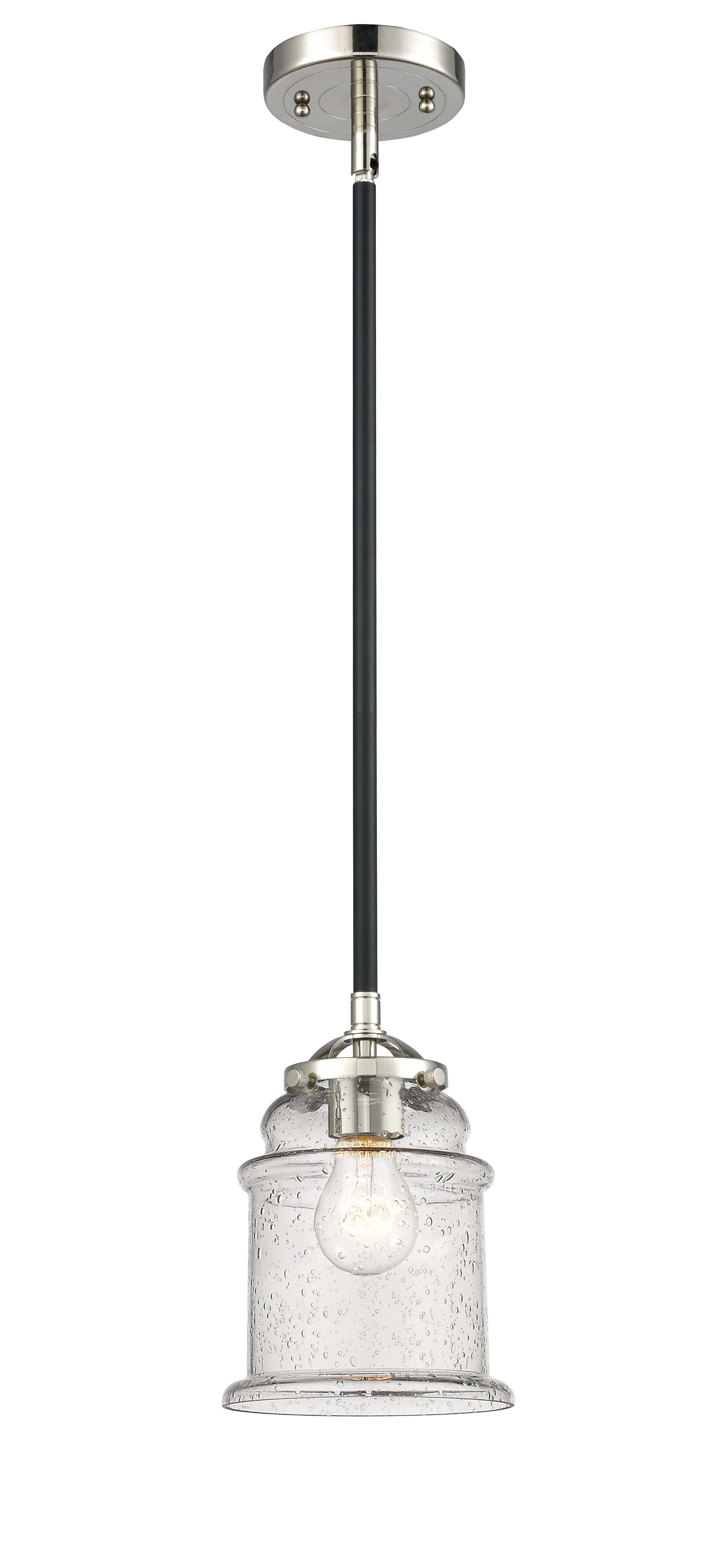 Nouveau Mini Pendant Black Antique Brass