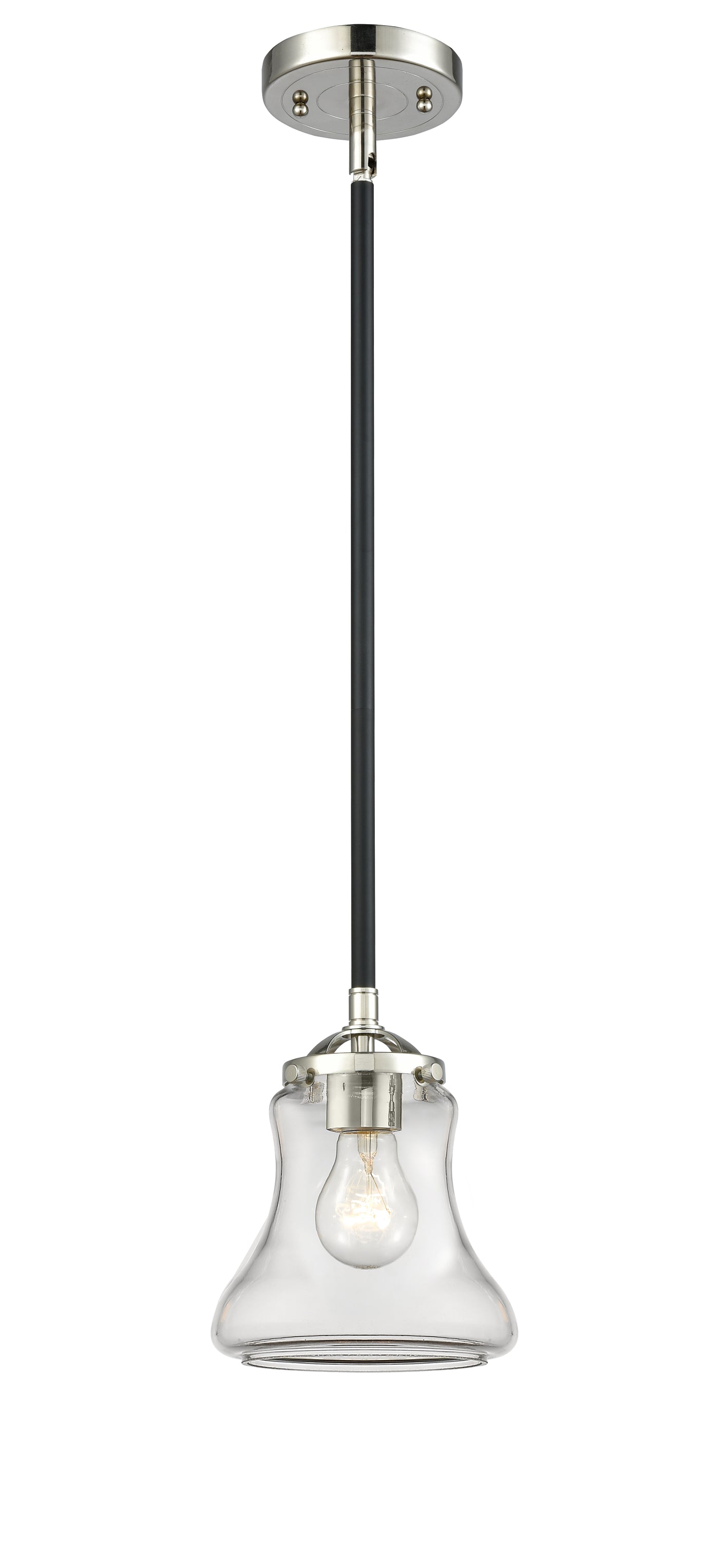 Nouveau Mini Pendant Black Antique Brass