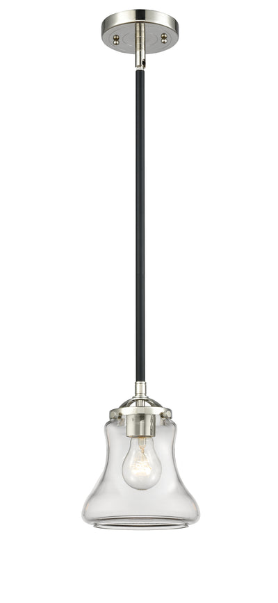 Nouveau Mini Pendant Black Antique Brass