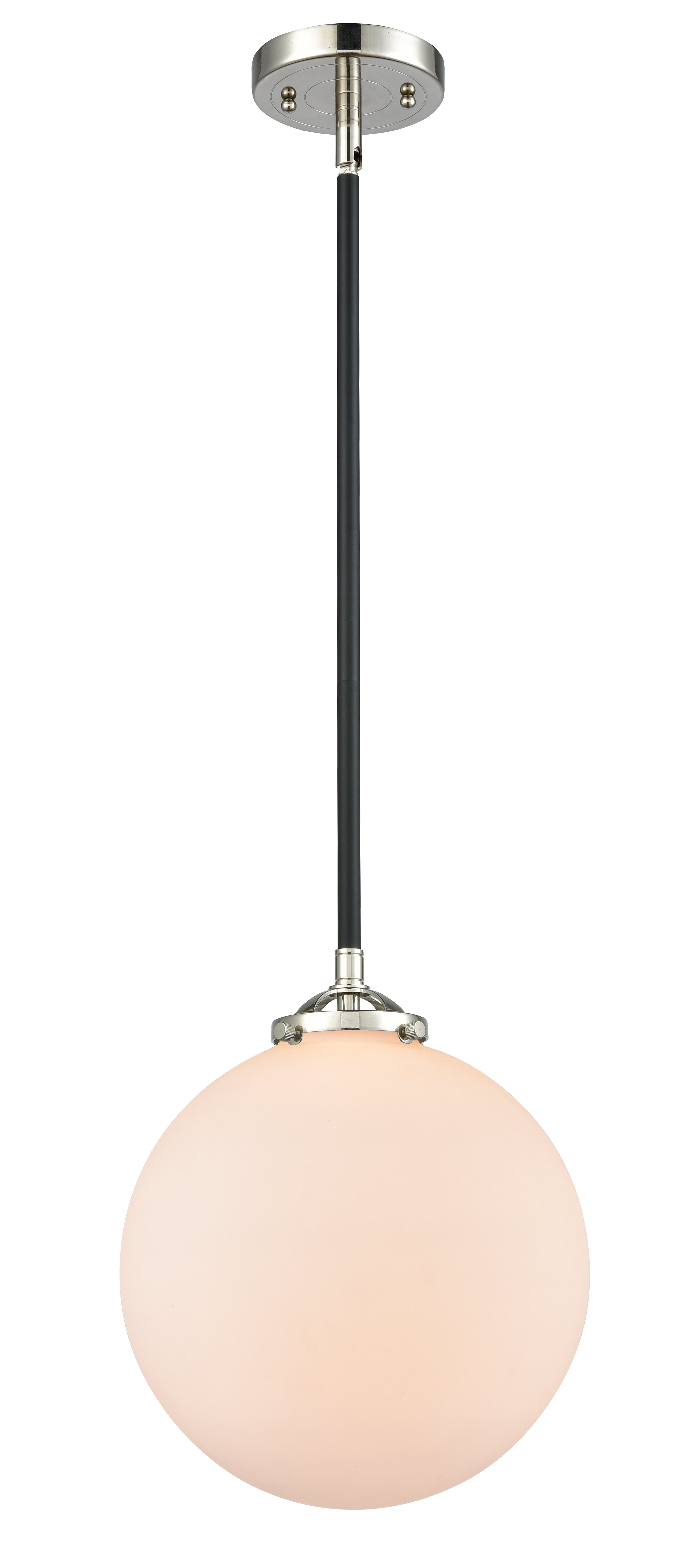Nouveau Mini Pendant Cast Brass 10 Inch
