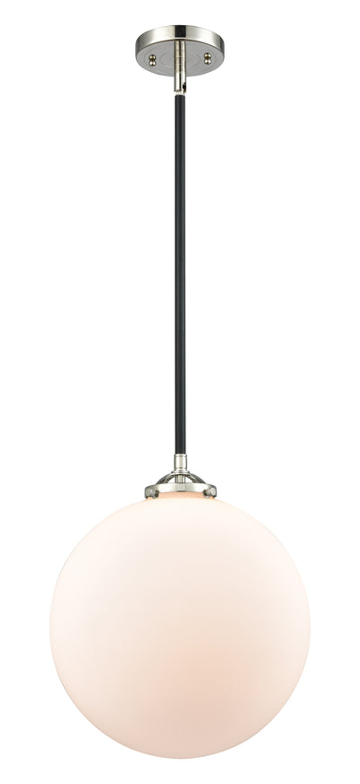 Nouveau Mini Pendant Black Antique Brass