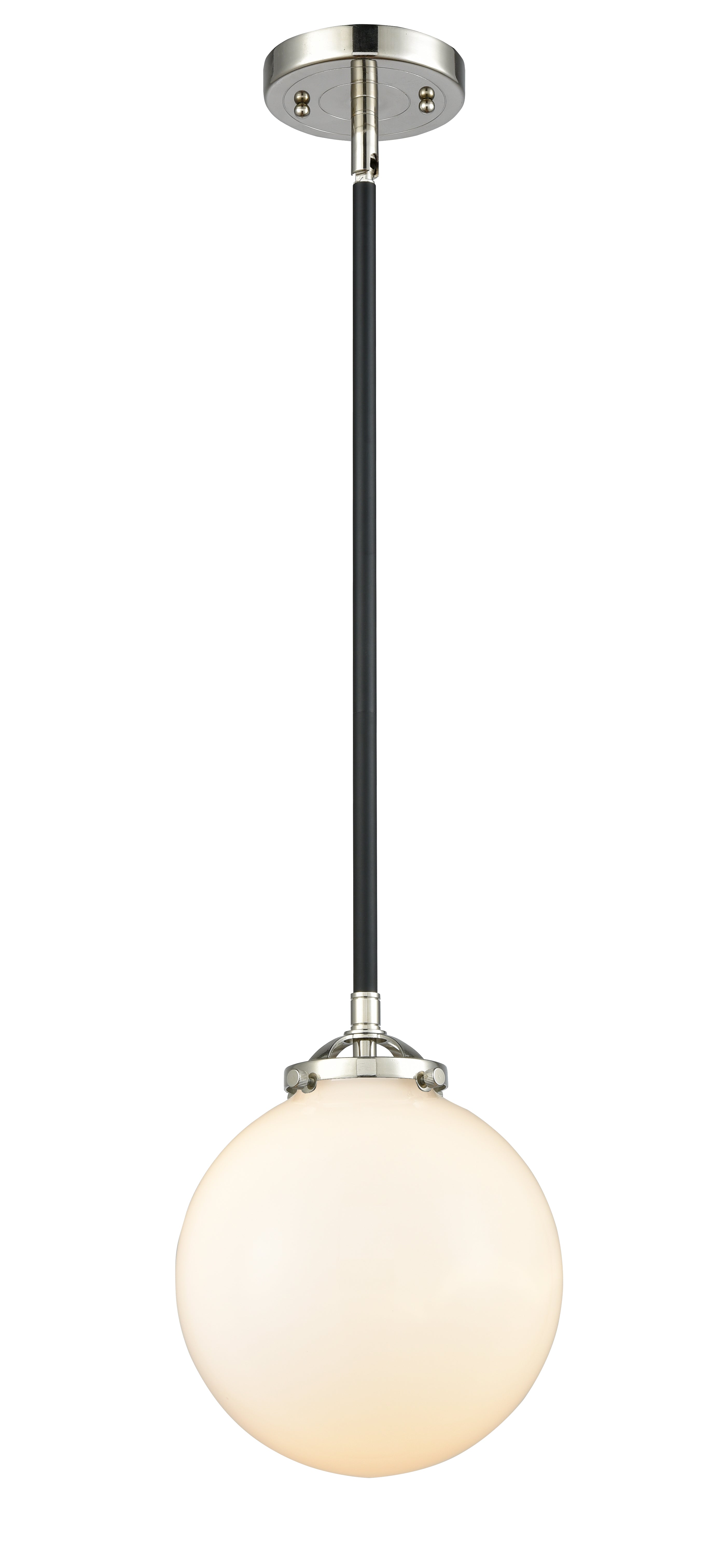 Nouveau Mini Pendant 8" Cast Brass