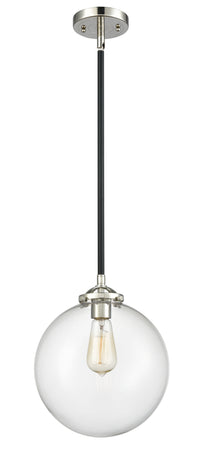 Nouveau Mini Pendant Cast Brass 10 Inch
