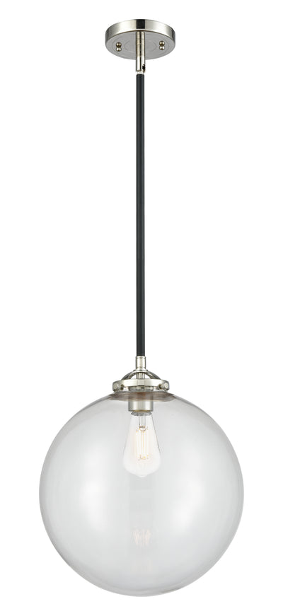 Nouveau Mini Pendant Black Antique Brass