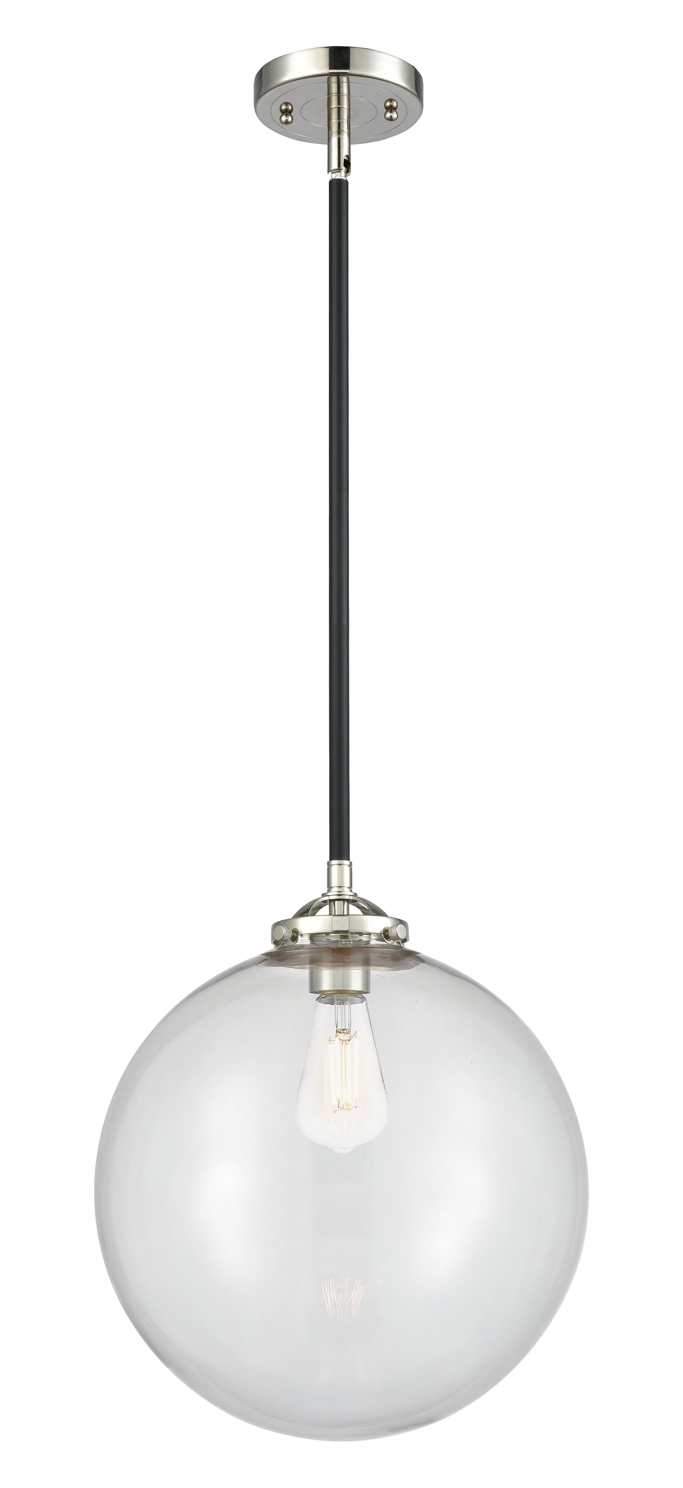 Nouveau Mini Pendant Black Antique Brass