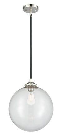 Nouveau Mini Pendant Black Antique Brass
