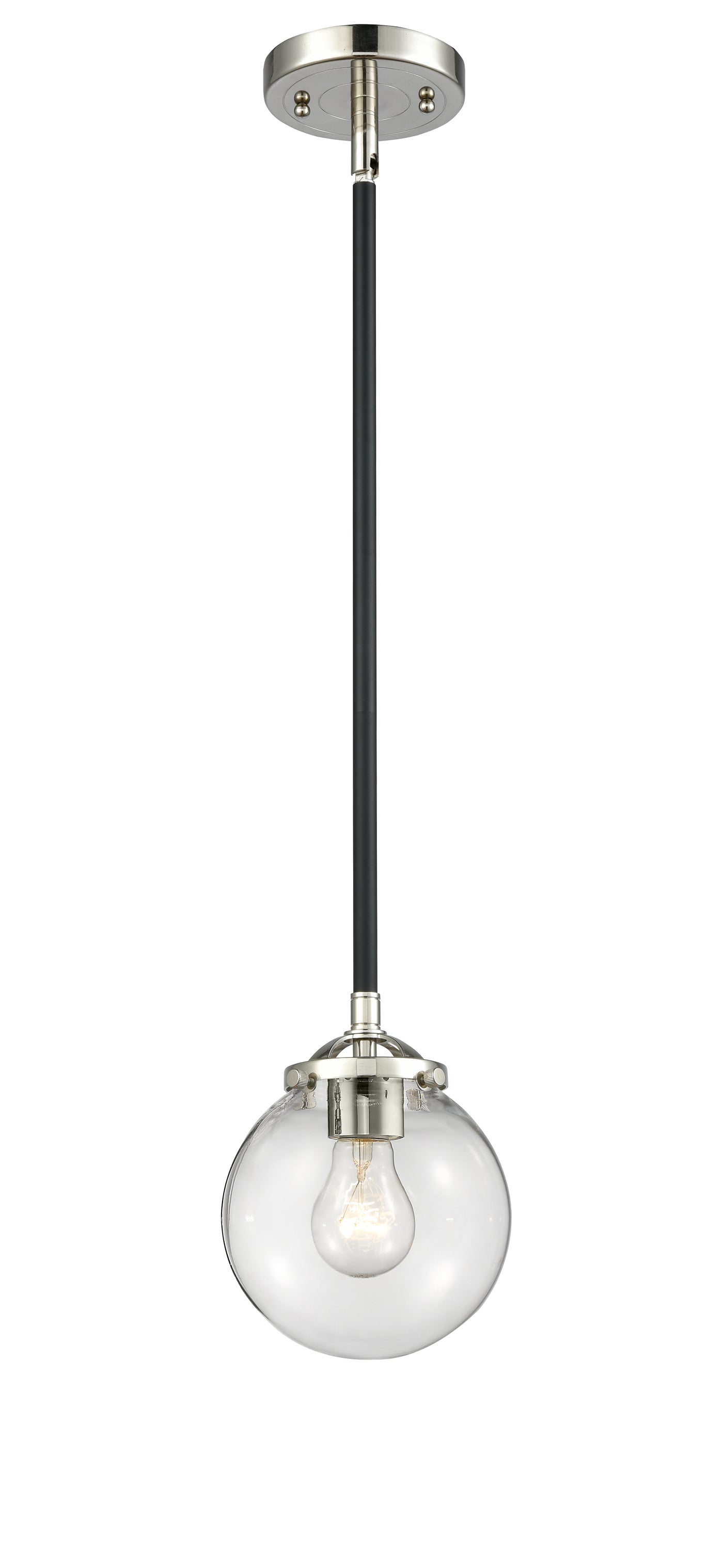 Nouveau Mini Pendant Black Antique Brass