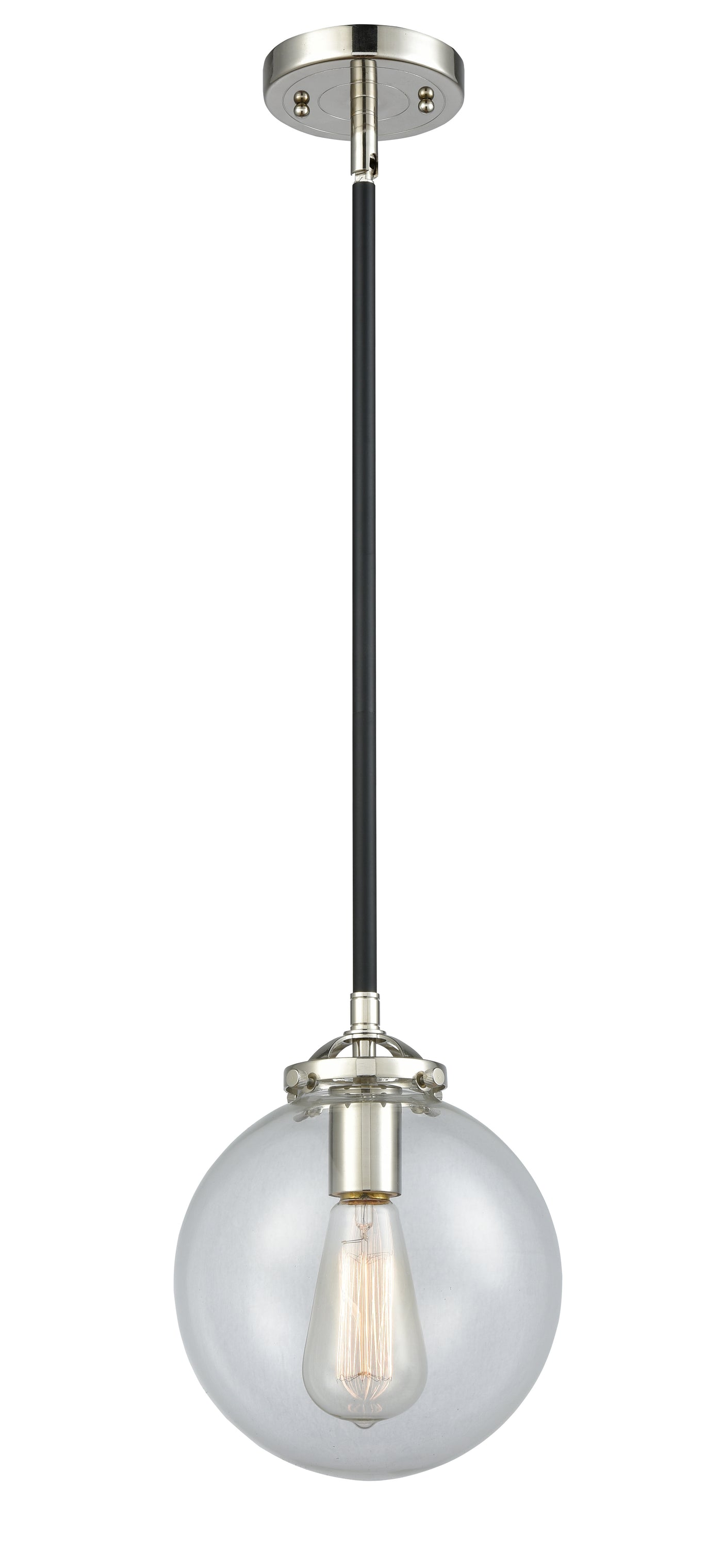 Nouveau Mini Pendant Black Antique Brass