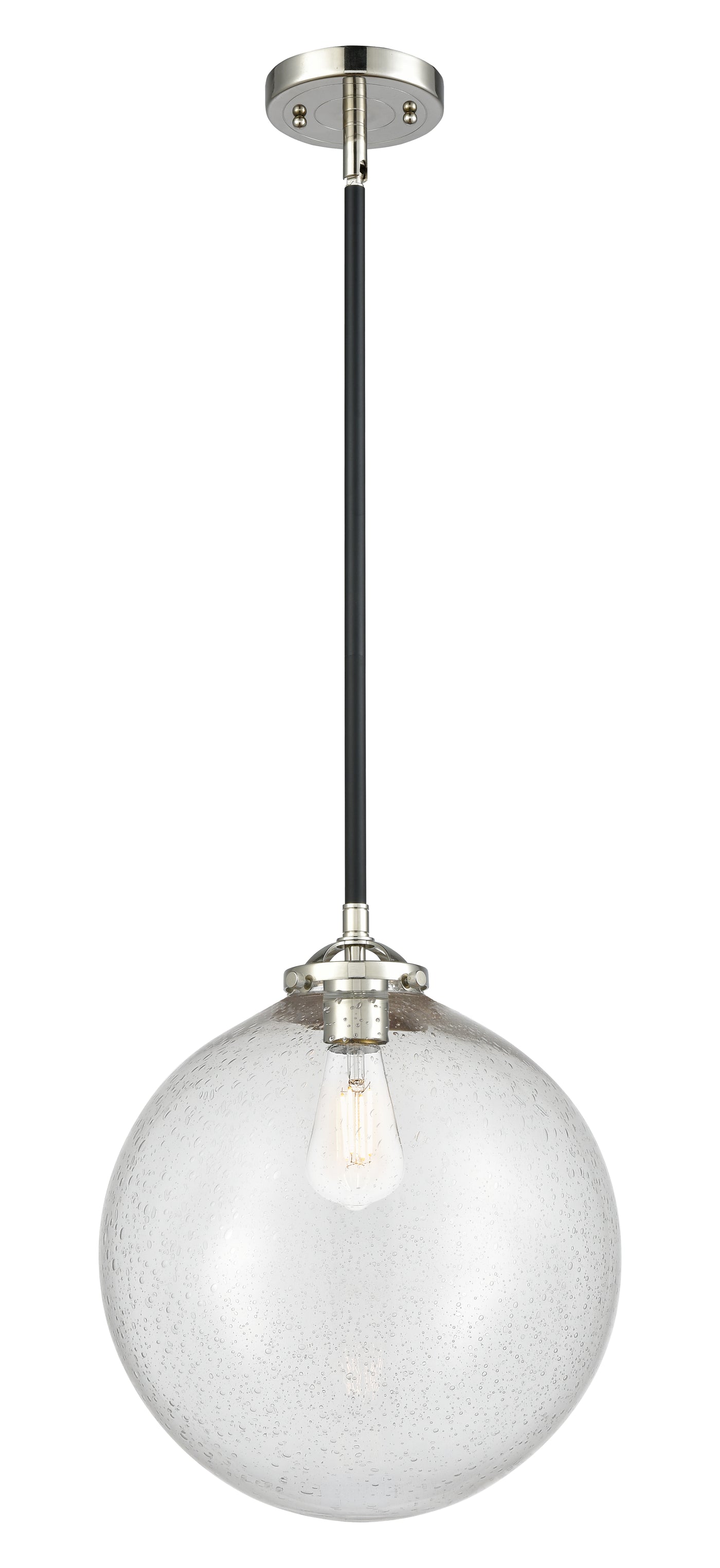 Nouveau Mini Pendant Black Antique Brass