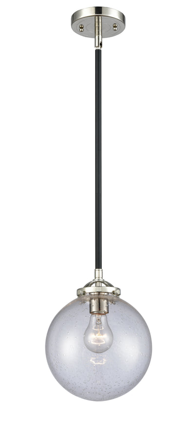 Nouveau Mini Pendant 8" Cast Brass